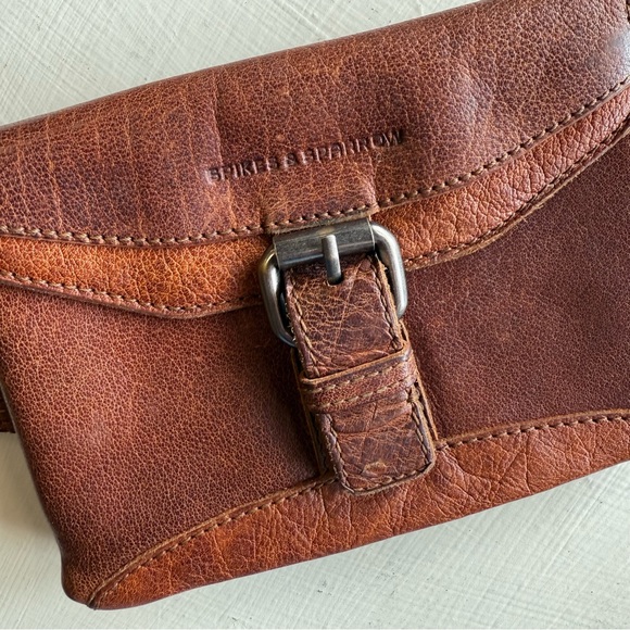 Spikes & Sparrow Genuine Leather Convertible Belt Bag / Crossbody Cognac Brown - Picture 2 of 13